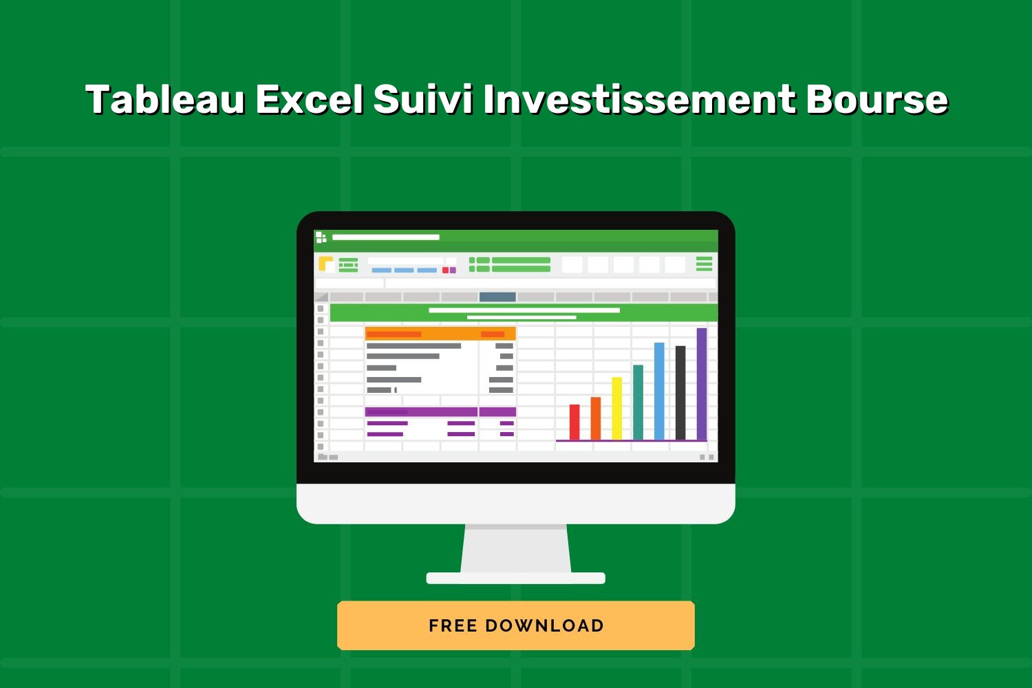 Tableau Excel Suivi Investissement Bourse