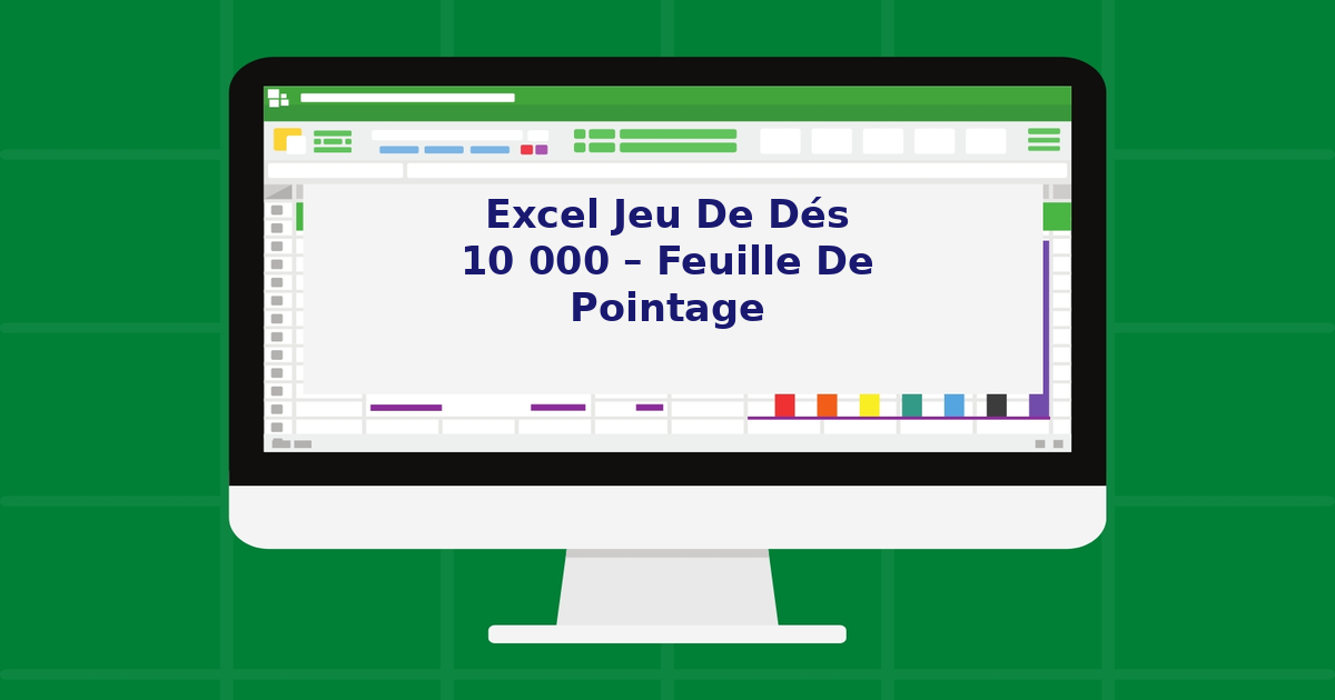 Excel Jeu de dés 10 000 – Feuille de pointage Excel Jeu de dés 10 000 – Feuille de pointage